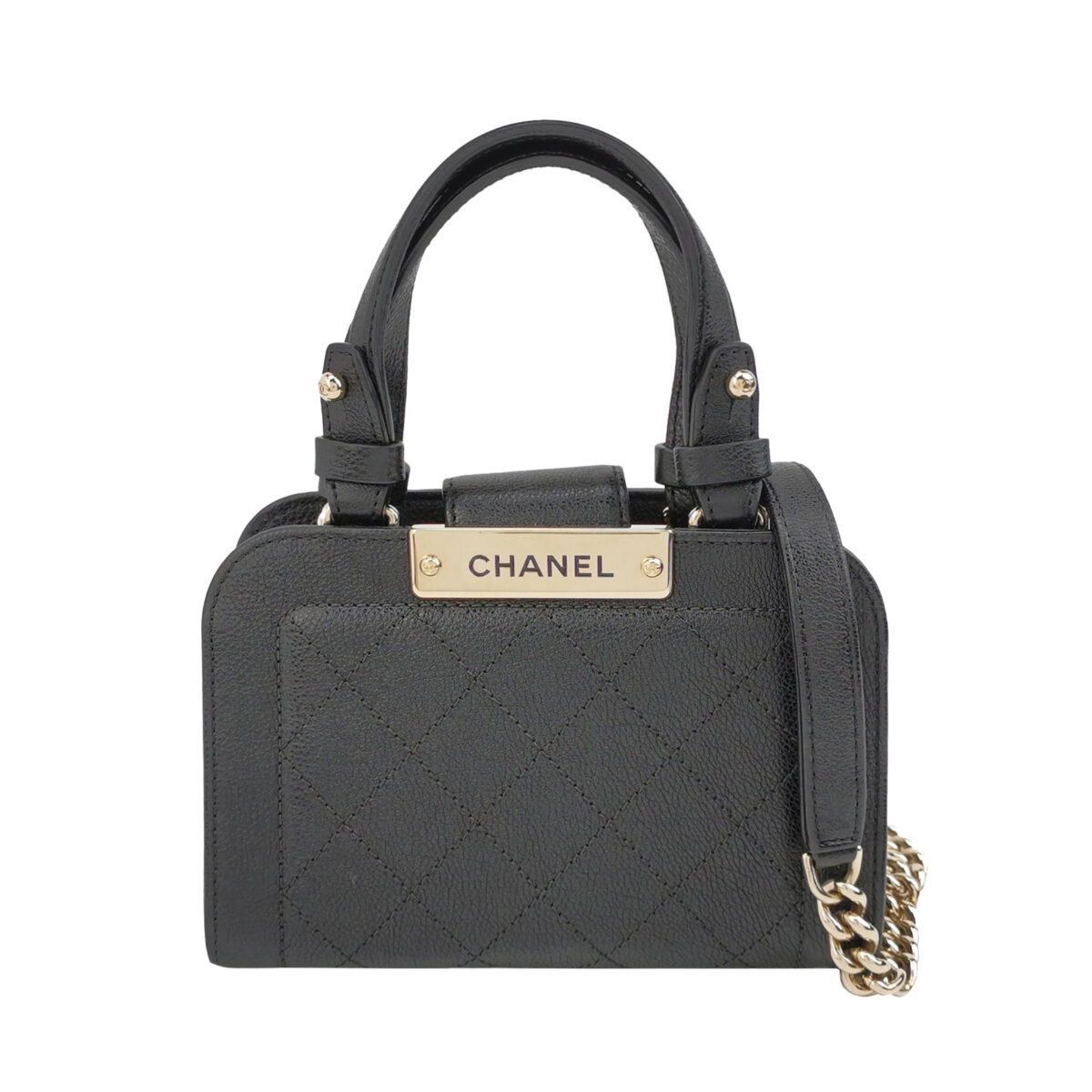 Chanel Quilted Calfskin Logo Crossbody — фото 1