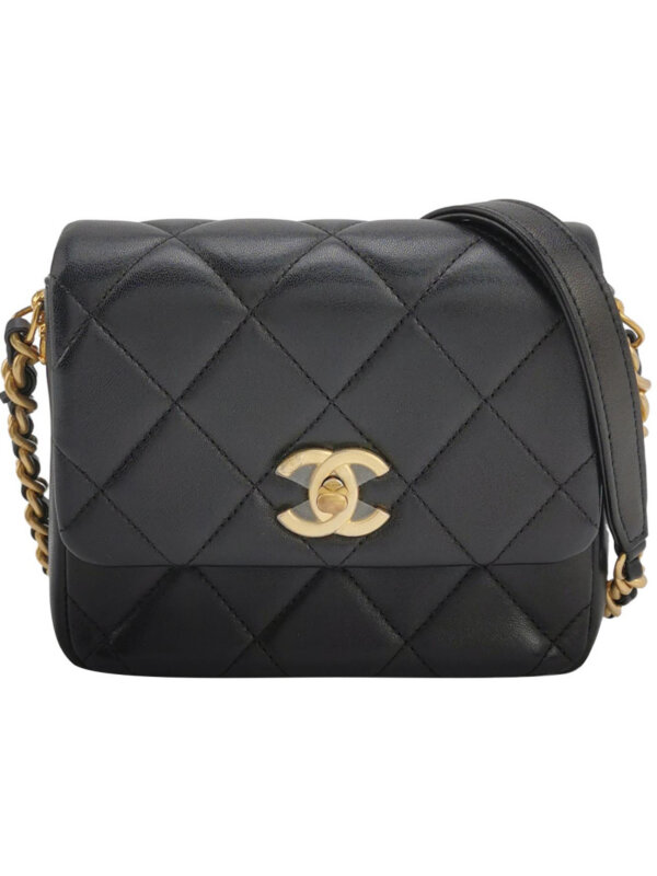 Chanel Quilted Lambskin CC Crossbody (Шанель)