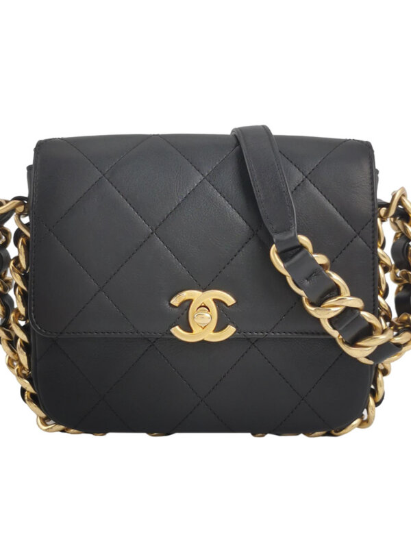 Chanel Quilted Calfskin CC Crossbody (Шанель)
