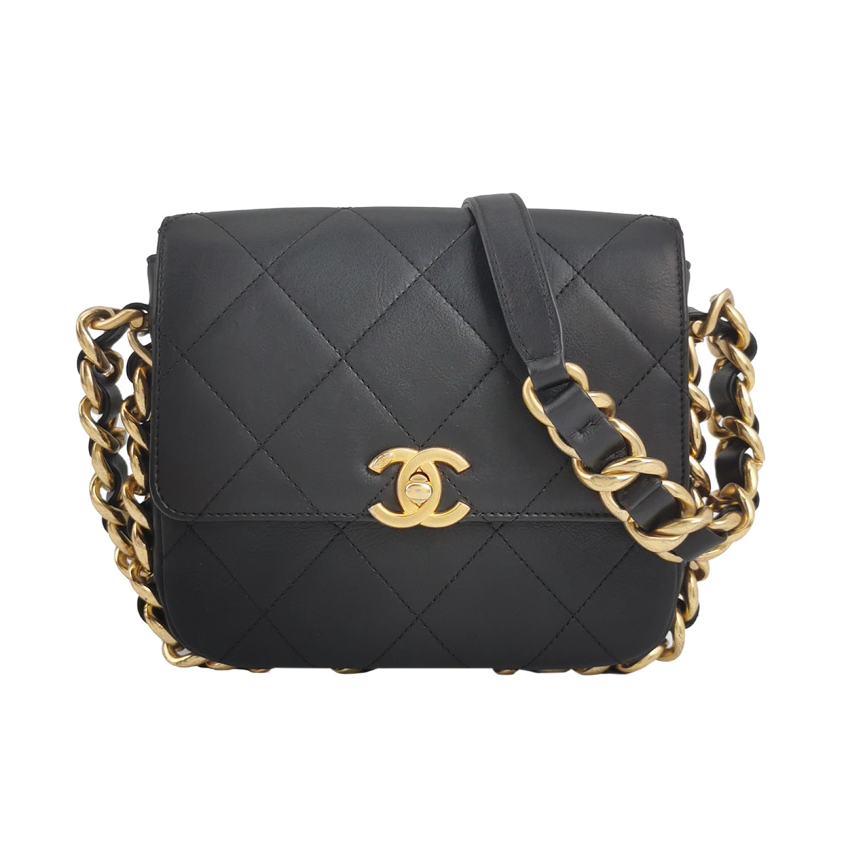 Chanel Quilted Calfskin CC Crossbody (Шанель) — фото 1