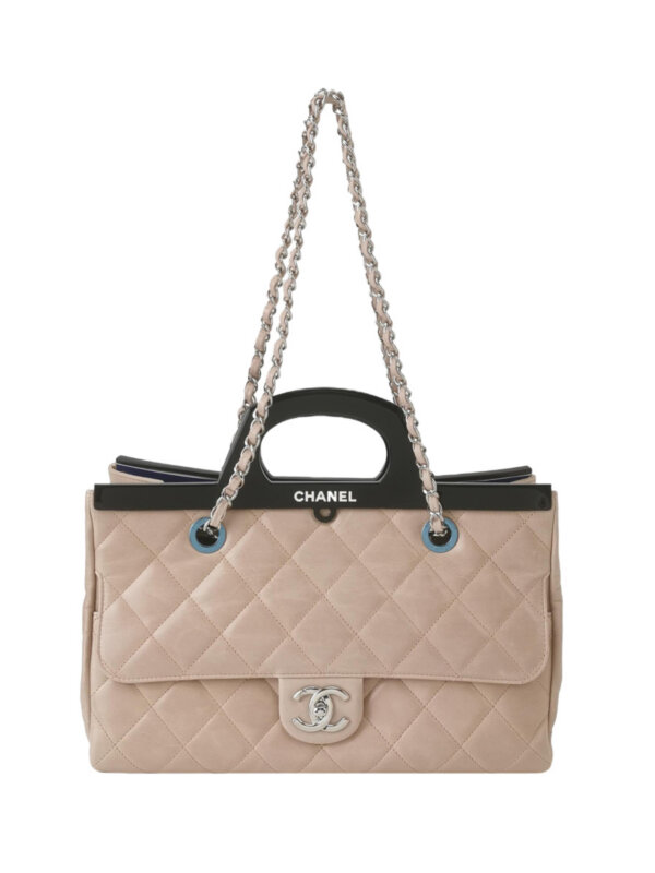 Chanel Quilted Waxed Calfskin CC Shoulder Bag (Шанель)