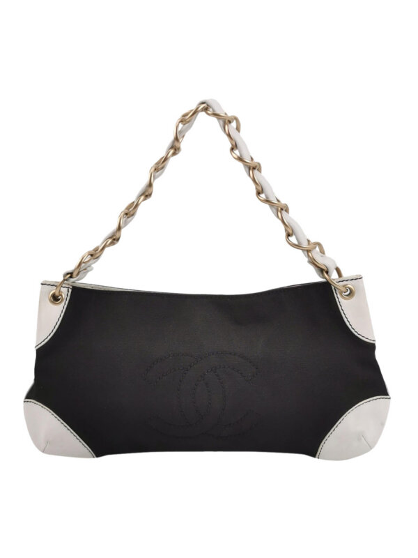Chanel Colorblock Calfskin CC Shoulder Bag