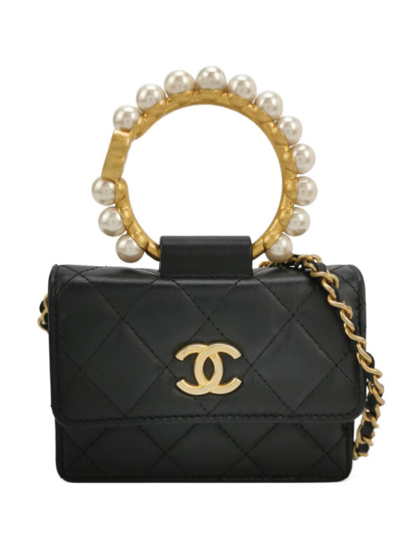 Chanel Quilted Lambskin CC Shoulder Bag