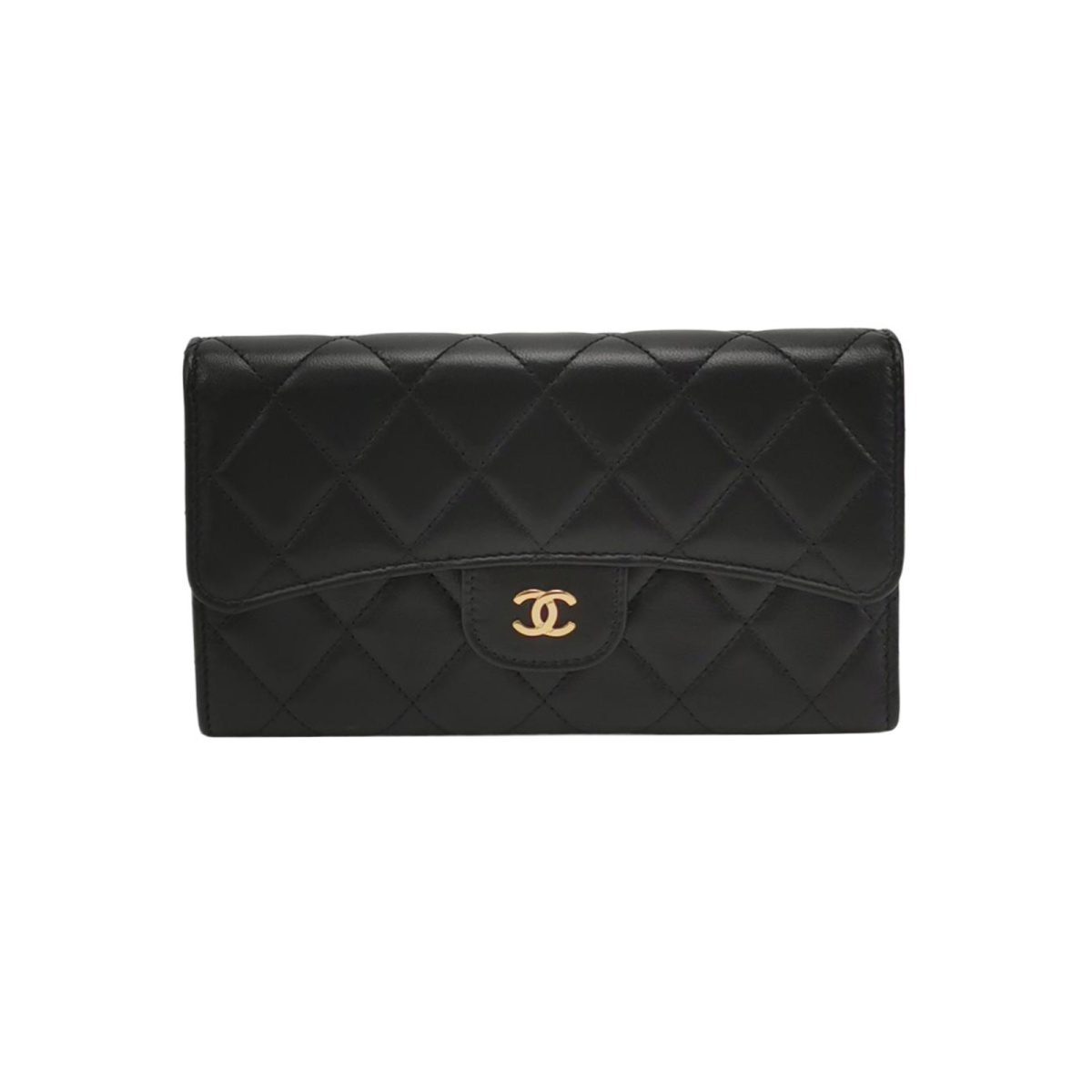 Chanel Quilted Lambskin CC Clutch (Шанель) — фото 1