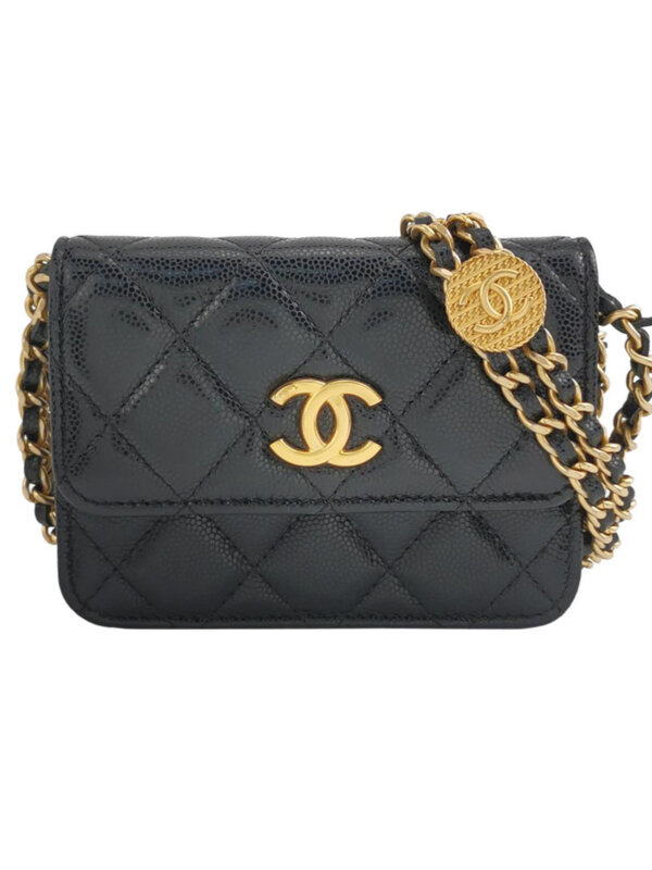 Chanel Quilted Calfskin CC Crossbody (Шанель)