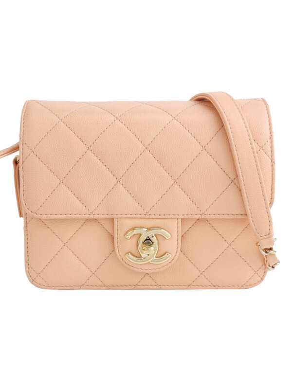 Chanel Quilted Calfskin CC Crossbody (Шанель)