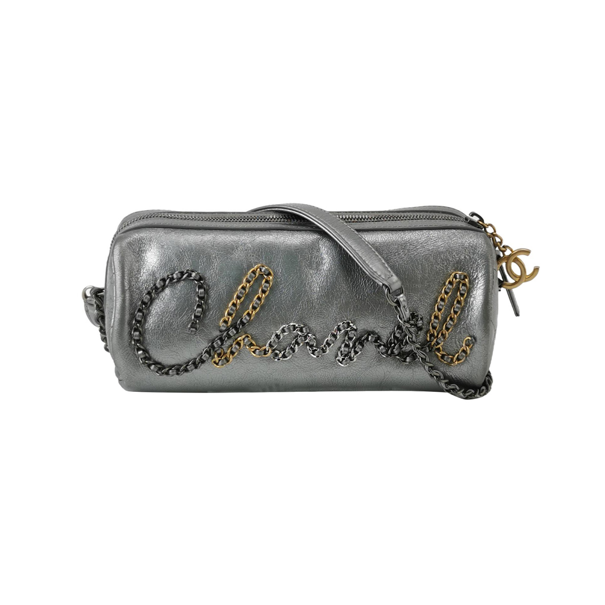Chanel Waxed Calfskin Logo Crossbody (Шанель) — фото 1