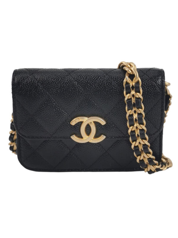 Chanel Quilted Calfskin CC Crossbody (Шанель)