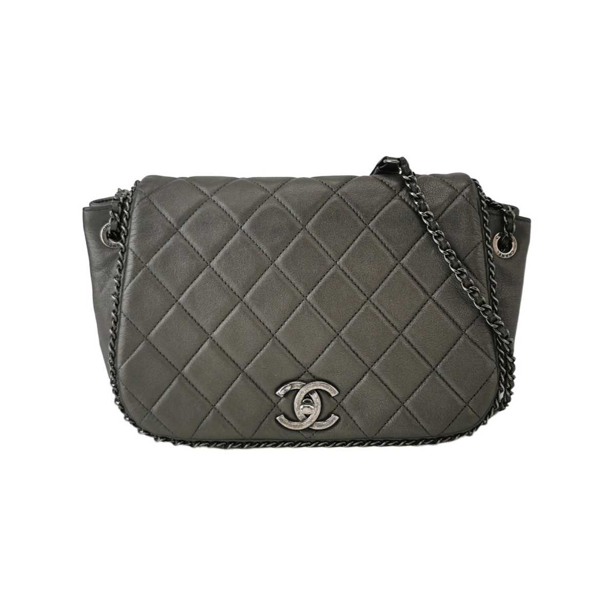 Chanel Quilted Lambskin CC Shoulder Bag (Шанель) — фото 1