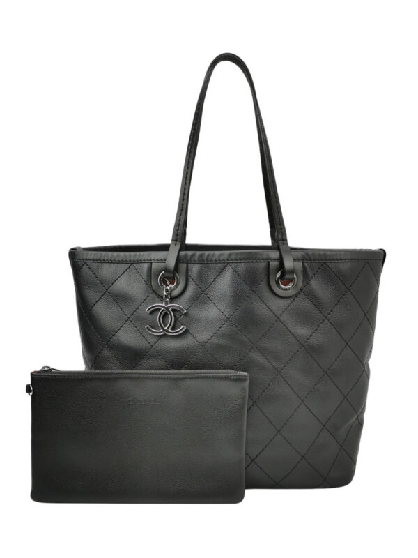 Chanel Quilted Calfskin CC Shoulder Bag