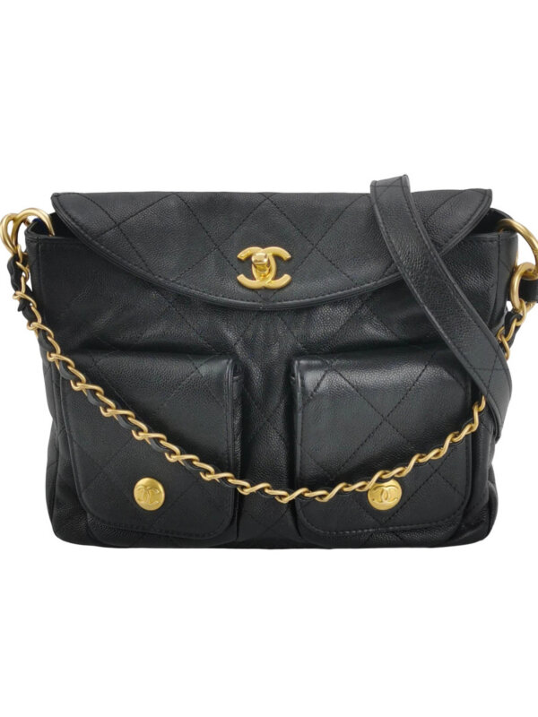Chanel Quilted Calfskin CC Crossbody (Шанель)