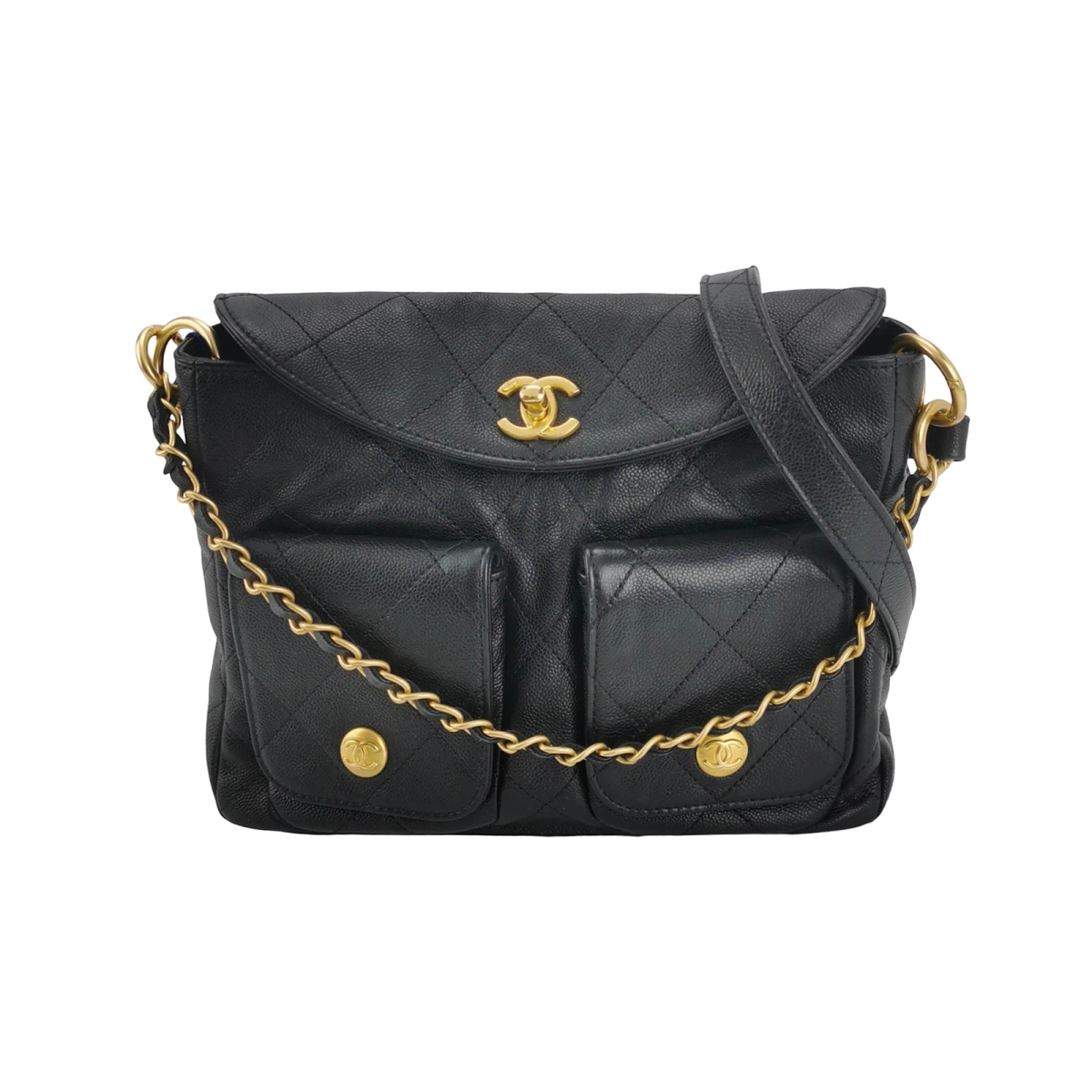 Chanel Quilted Calfskin CC Crossbody (Шанель) — фото 1