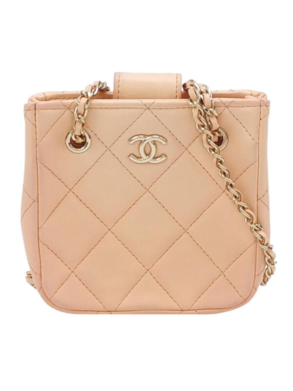 Chanel Quilted Lambskin CC Shoulder Bag