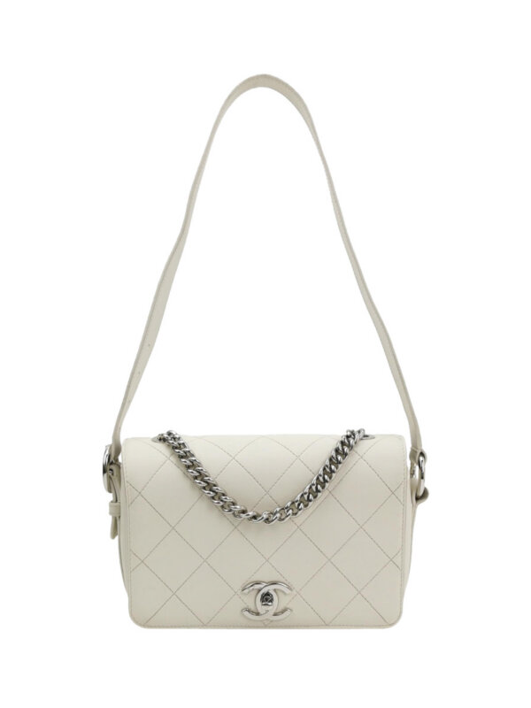 Chanel Quilted Calfskin CC Shoulder Bag