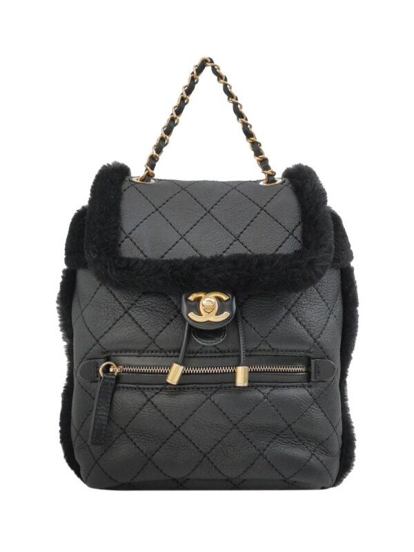 Chanel Quilted Lambskin CC Backpack