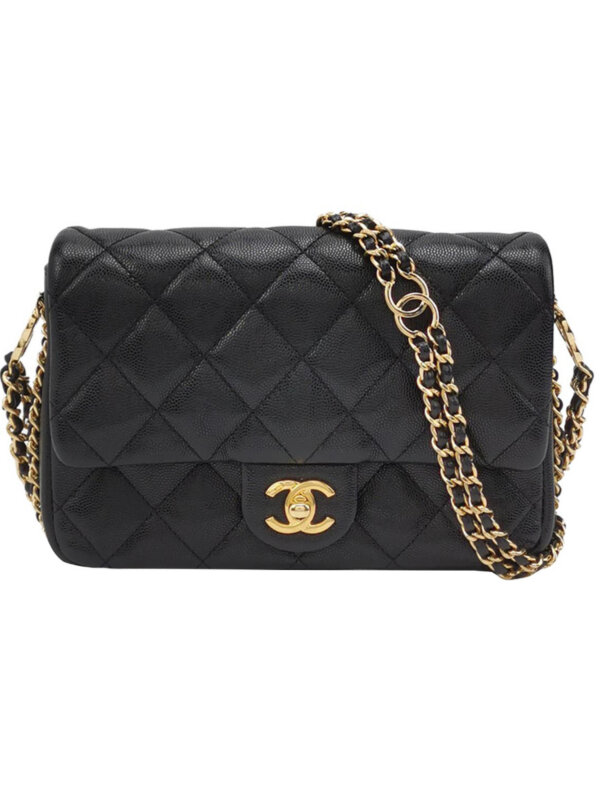 Chanel Quilted Calfskin CC Crossbody (Шанель)