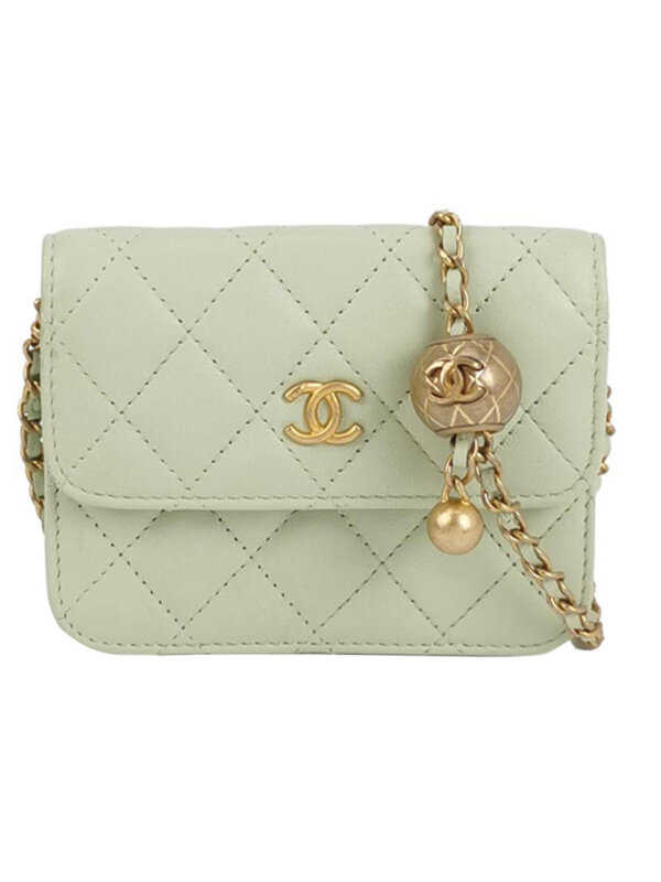 Chanel Quilted Lambskin CC Shoulder Bag