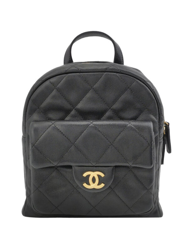 Chanel Quilted Calfskin CC Backpack (Шанель)
