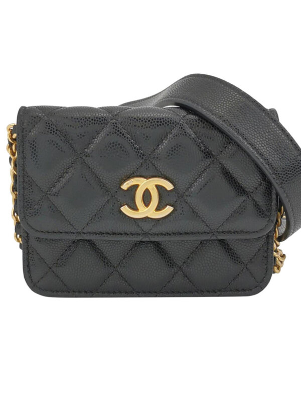 Chanel Quilted Calfskin CC Crossbody (Шанель)
