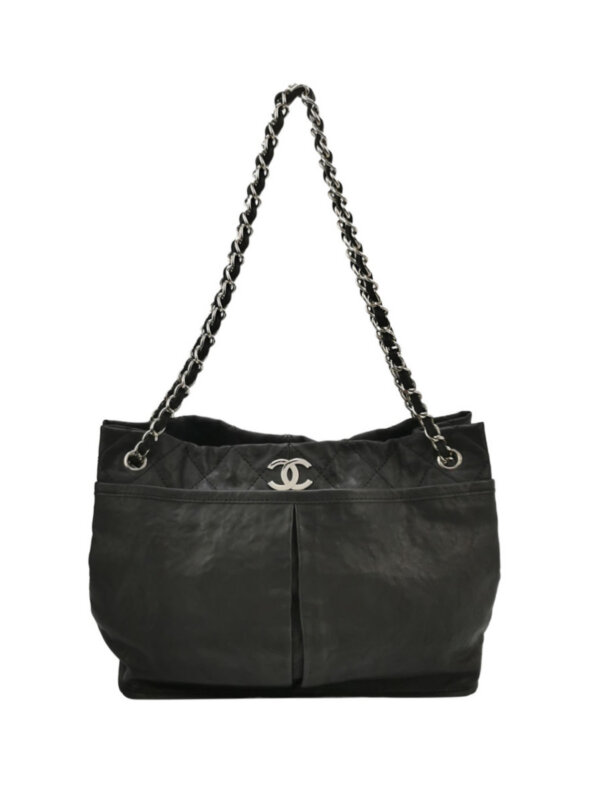 Chanel Quilted Calfskin CC Shoulder Bag