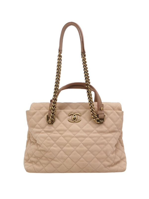 Chanel Quilted Calfskin CC Shoulder Bag