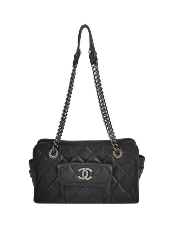 Chanel Quilted Calfskin CC Shoulder Bag (Шанель)