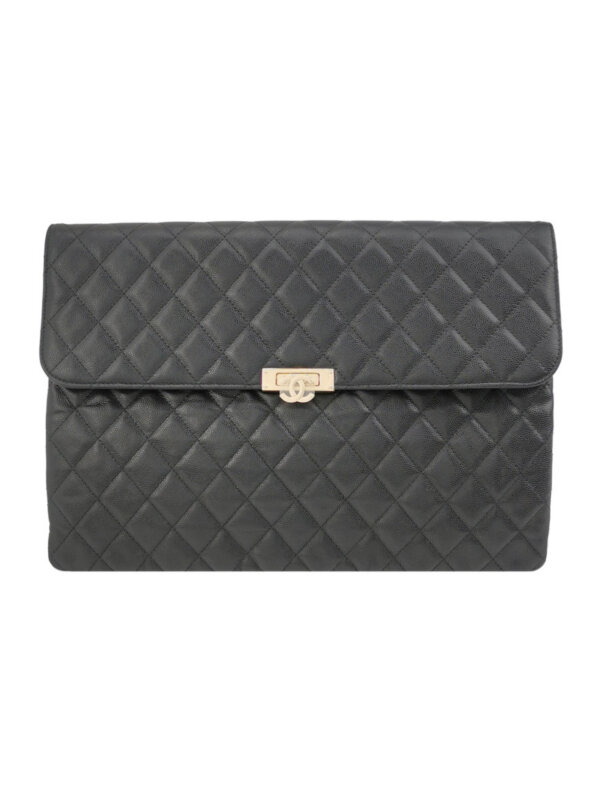 Chanel Quilted Calfskin CC Clutch (Шанель)