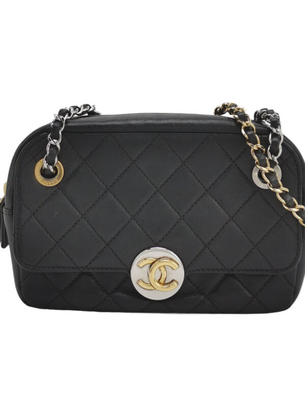 Chanel Quilted Lambskin CC Shoulder Bag