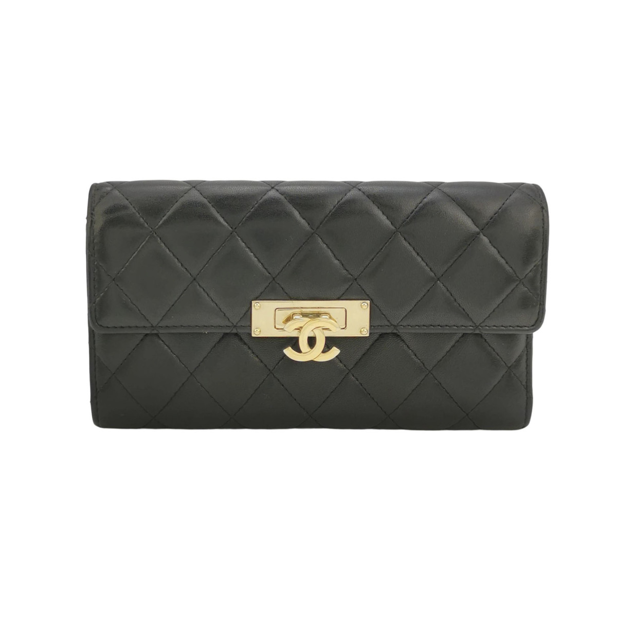 Chanel Quilted Lambskin CC Clutch (Шанель) — фото 1
