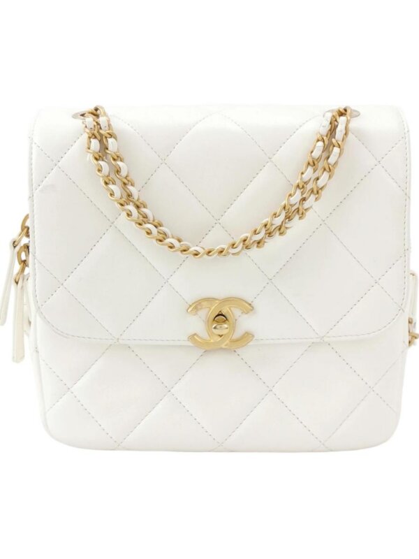 Chanel Quilted Lambskin CC Backpack