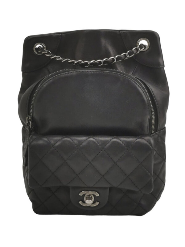 Chanel Quilted Calfskin CC Backpack