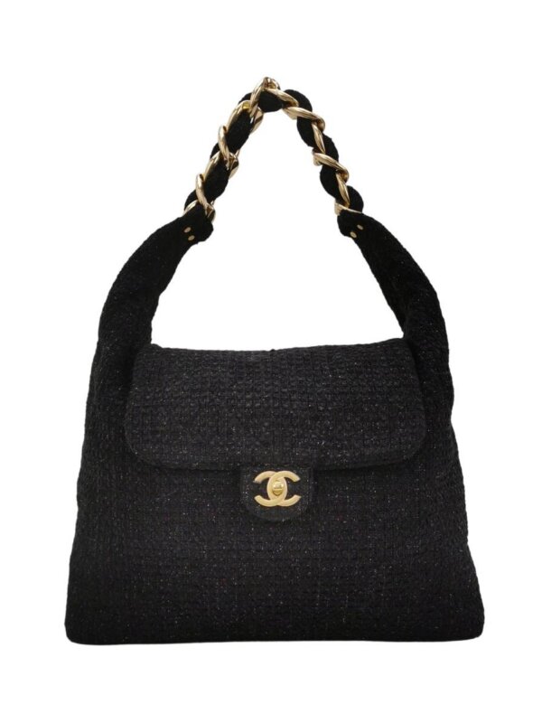 Винтажная сумка Chanel Woven CC Shoulder Bag