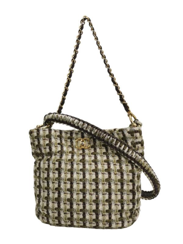 Chanel Colorblock Calfskin CC Shoulder Bag