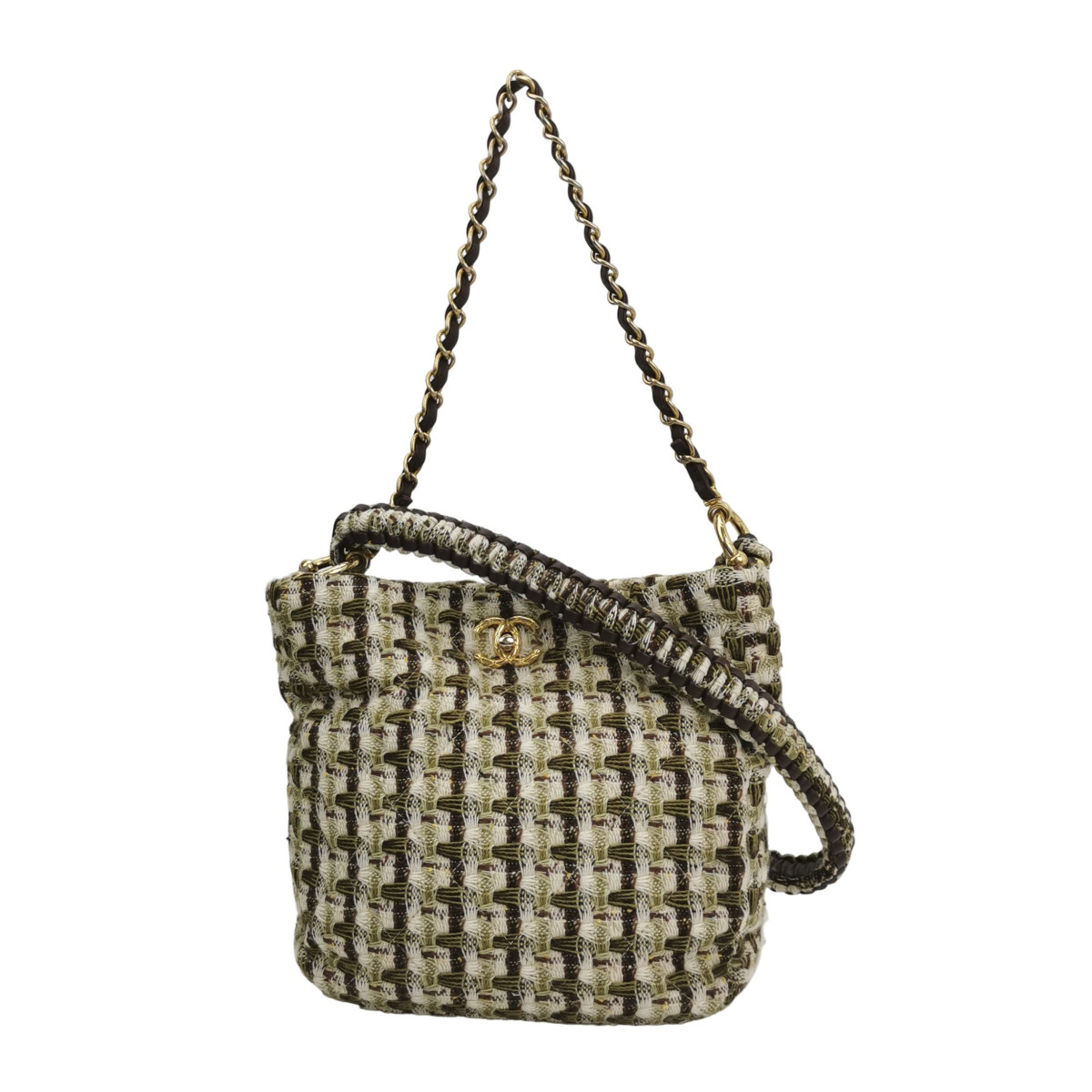 Chanel Colorblock Calfskin CC Shoulder Bag (Шанель) — фото 1