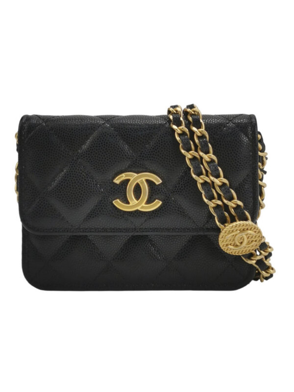 Chanel Quilted Calfskin CC Crossbody