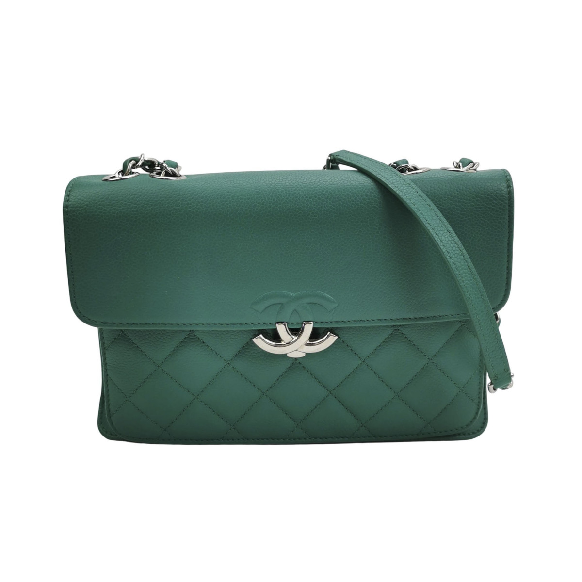 Chanel Quilted Calfskin CC Shoulder Bag (Шанель) — фото 1